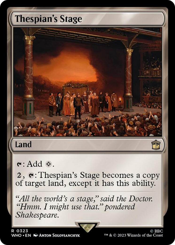 Thespian's Stage [Doctor Who] | Game Master's Emporium (The New GME)