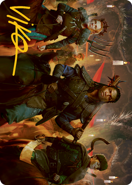 Candlelit Cavalry Art Card (Gold-Stamped Signature) [Innistrad: Midnight Hunt Art Series] | Game Master's Emporium (The New GME)