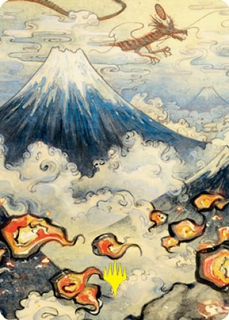Mountain Art Card (Gold-Stamped Signature) [Kamigawa: Neon Dynasty Art Series] | Game Master's Emporium (The New GME)