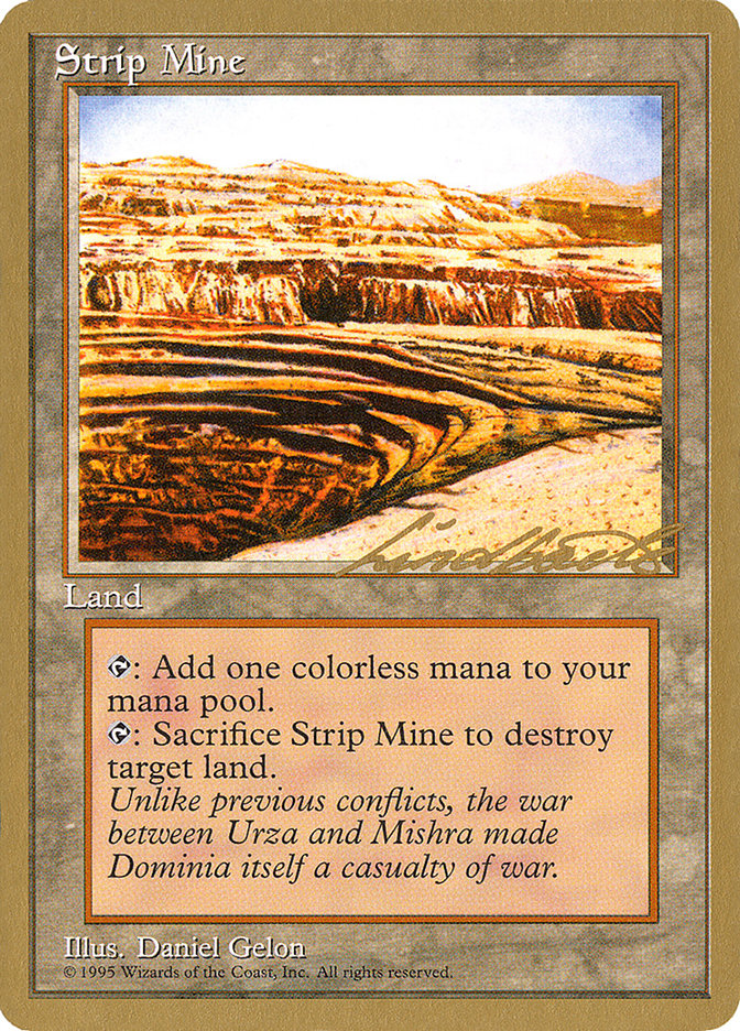 Strip Mine (Leon Lindback) [Pro Tour Collector Set] | Game Master's Emporium (The New GME)