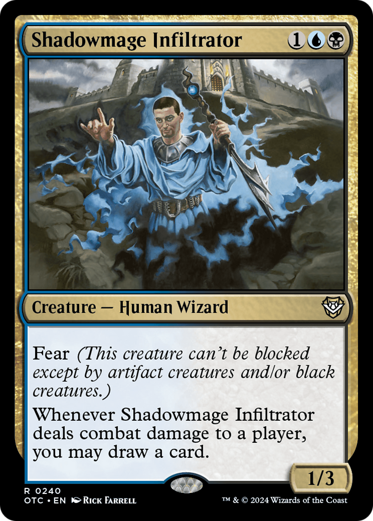 Shadowmage Infiltrator [Outlaws of Thunder Junction Commander] | Game Master's Emporium (The New GME)