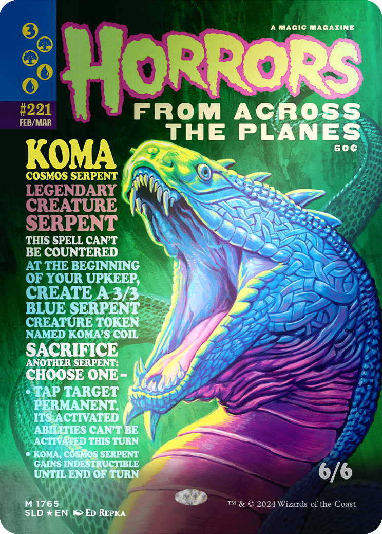 Koma, Cosmos Serpent (Rainbow Foil) [Secret Lair Drop Series] | Game Master's Emporium (The New GME)