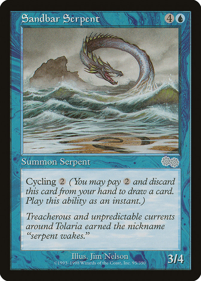 Sandbar Serpent [Urza's Saga] | Game Master's Emporium (The New GME)