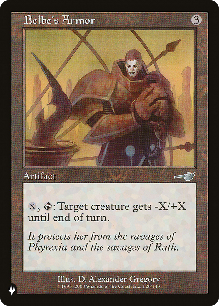 Belbe's Armor [The List] | Game Master's Emporium (The New GME)