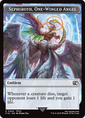Emblem - Sephiroth, One-Winged Angel // Robot Warrior Double-Sided Token [FINAL FANTASY Tokens] | Game Master's Emporium (The New GME)