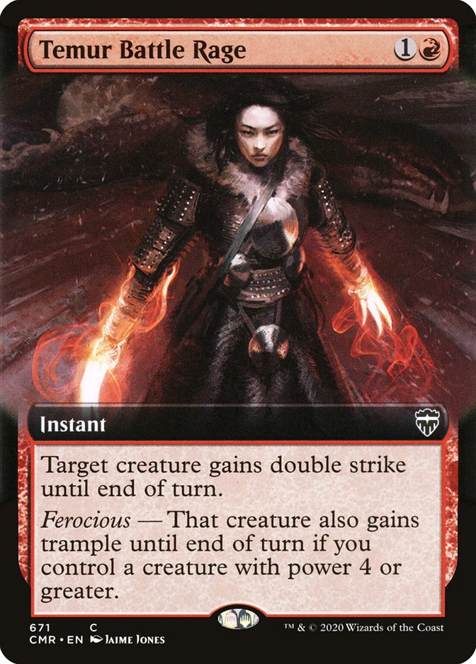 Temur Battle Rage (Extended Art) [Commander Legends] | Game Master's Emporium (The New GME)