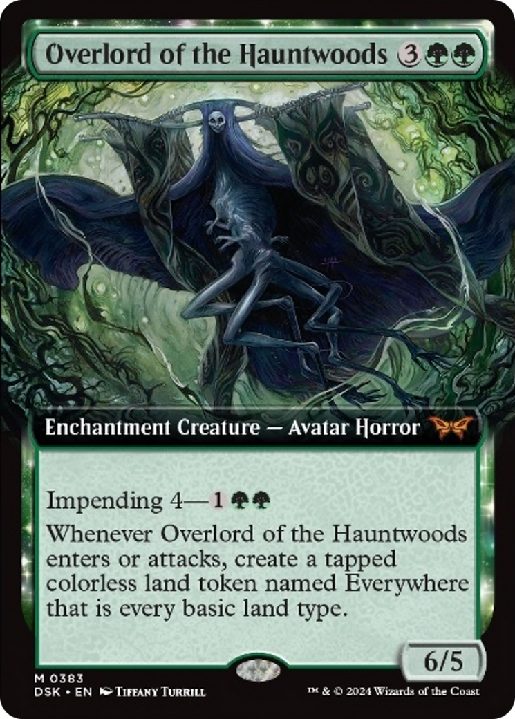 Overlord of the Hauntwoods (Extended Art) [Duskmourn: House of Horror] | Game Master's Emporium (The New GME)