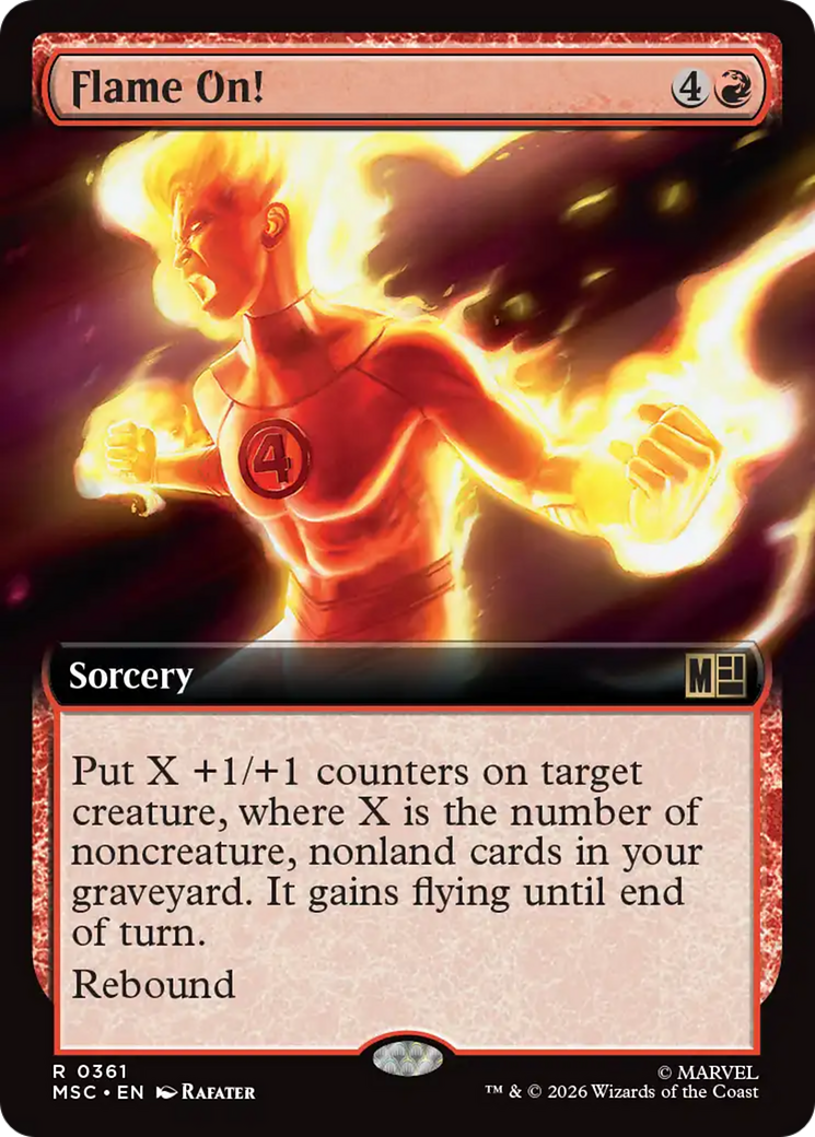 Flame On! (Extended Art) [Marvel Super Heroes Commander] | Game Master's Emporium (The New GME)