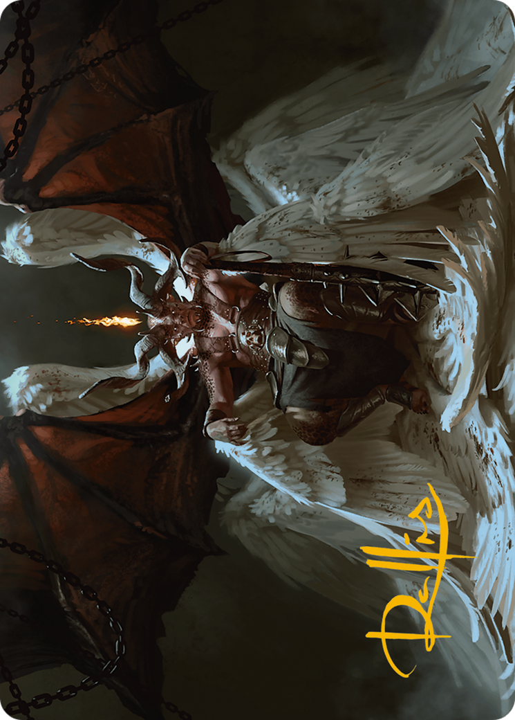 Shilgengar, Sire of Famine Art Card (Gold-Stamped Signature) [Modern Horizons 3 Art Series] | Game Master's Emporium (The New GME)