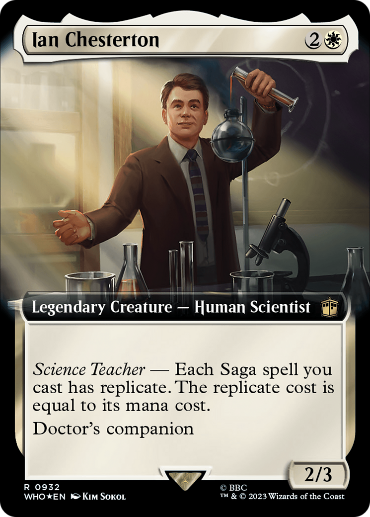 Ian Chesterton (Extended Art) (Surge Foil) [Doctor Who] | Game Master's Emporium (The New GME)