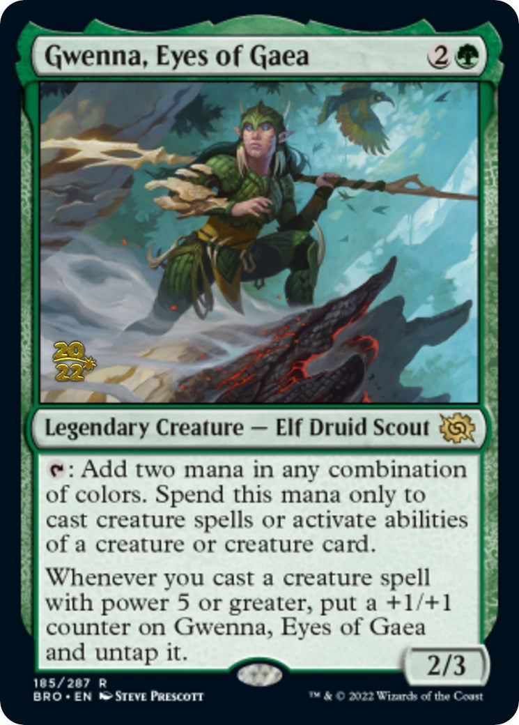 Gwenna, Eyes of Gaea [The Brothers' War Prerelease Promos] | Game Master's Emporium (The New GME)