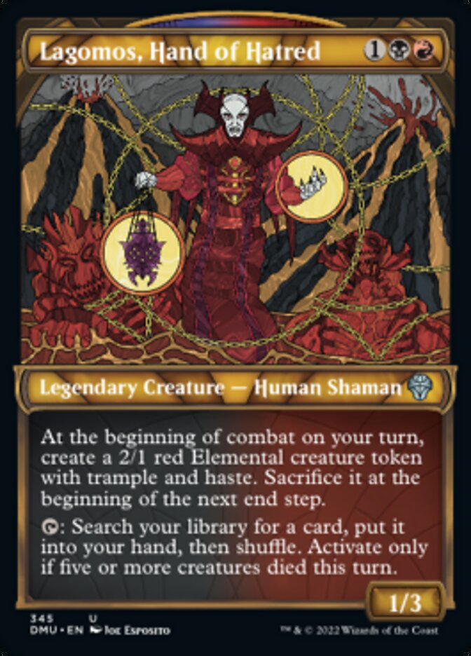 Lagomos, Hand of Hatred (Showcase Textured) [Dominaria United] | Game Master's Emporium (The New GME)
