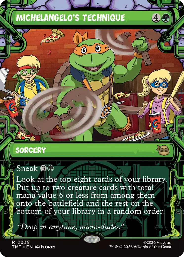 Michelangelo's Technique (Showcase) [Teenage Mutant Ninja Turtles] | Game Master's Emporium (The New GME)
