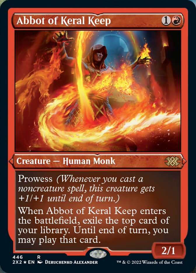 Abbot of Keral Keep (Foil Etched) [Double Masters 2022] | Game Master's Emporium (The New GME)