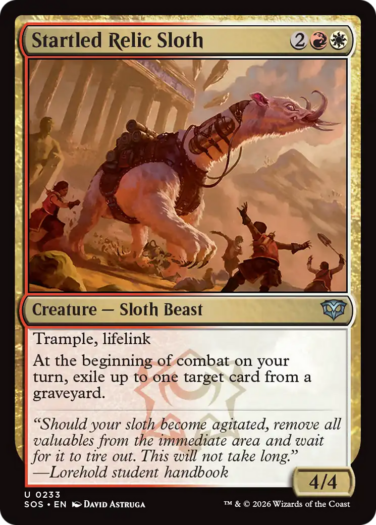 Startled Relic Sloth [Secrets of Strixhaven] | Game Master's Emporium (The New GME)