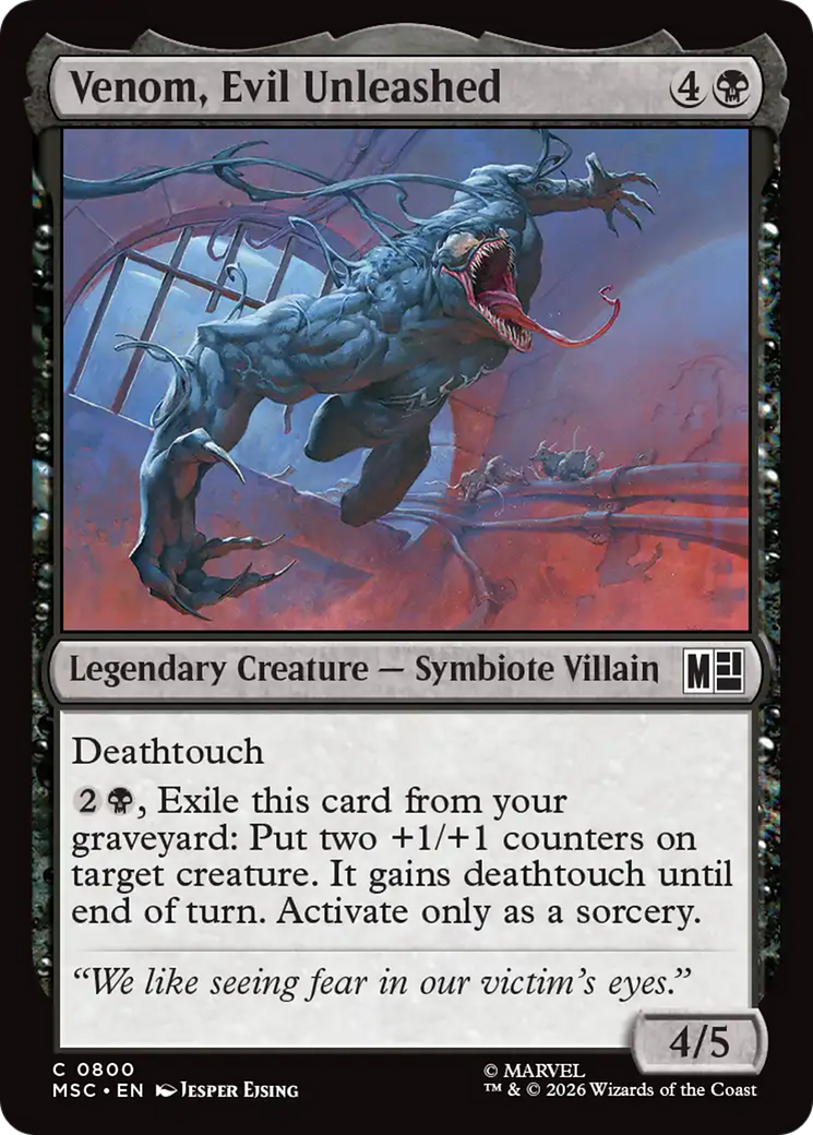 Venom, Evil Unleashed [Marvel Super Heroes Commander] | Game Master's Emporium (The New GME)