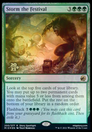 Storm the Festival [Innistrad: Midnight Hunt Prerelease Promos] | Game Master's Emporium (The New GME)