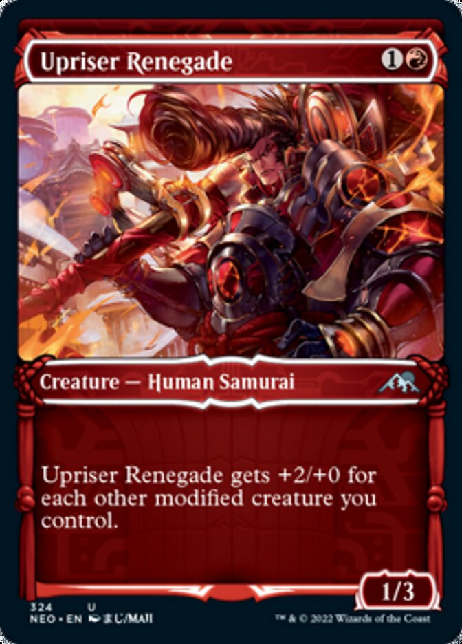Upriser Renegade (Showcase Samurai) [Kamigawa: Neon Dynasty] | Game Master's Emporium (The New GME)