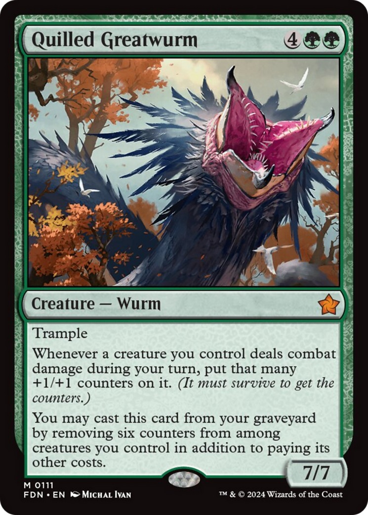 Quilled Greatwurm [Foundations] | Game Master's Emporium (The New GME)