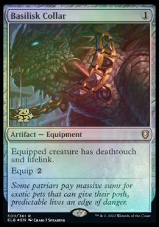 Basilisk Collar [Commander Legends: Battle for Baldur's Gate Prerelease Promos] | Game Master's Emporium (The New GME)