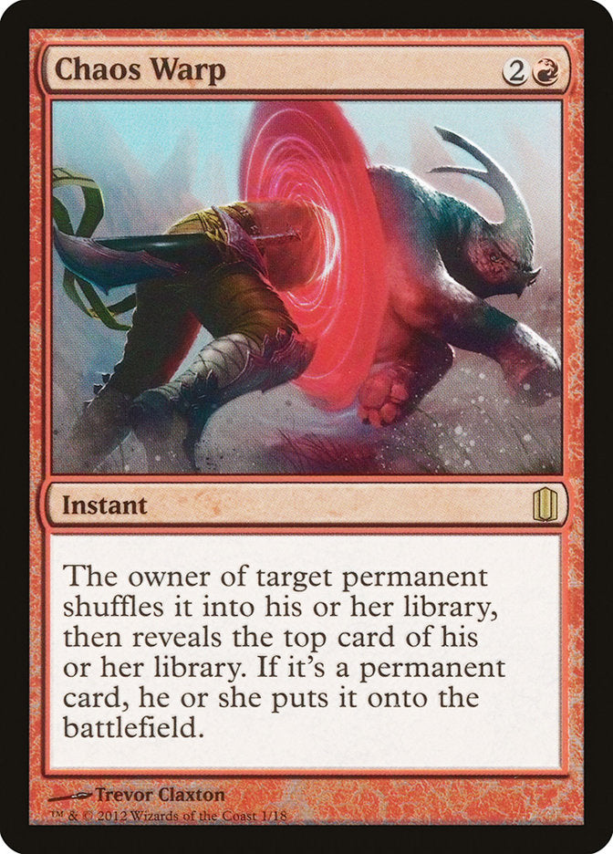 Chaos Warp [Commander's Arsenal] | Game Master's Emporium (The New GME)
