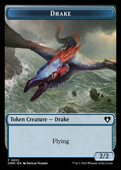 Spirit (0010) // Drake Double-Sided Token [Commander Masters Tokens] | Game Master's Emporium (The New GME)