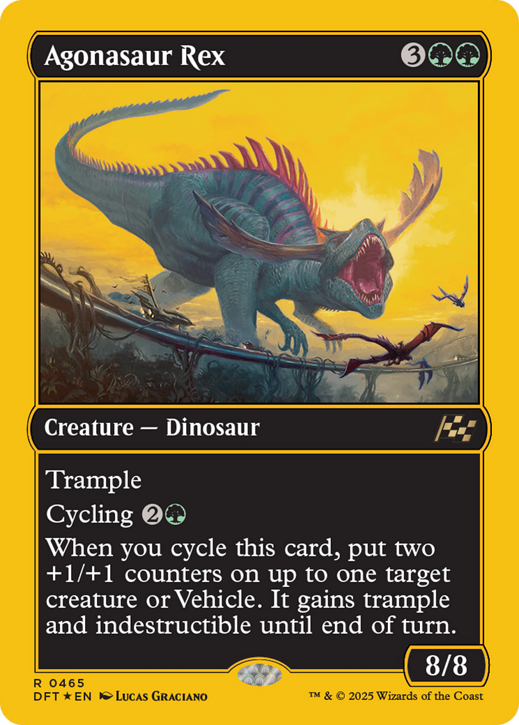 Agonasaur Rex (First-Place Foil) [Aetherdrift] | Game Master's Emporium (The New GME)