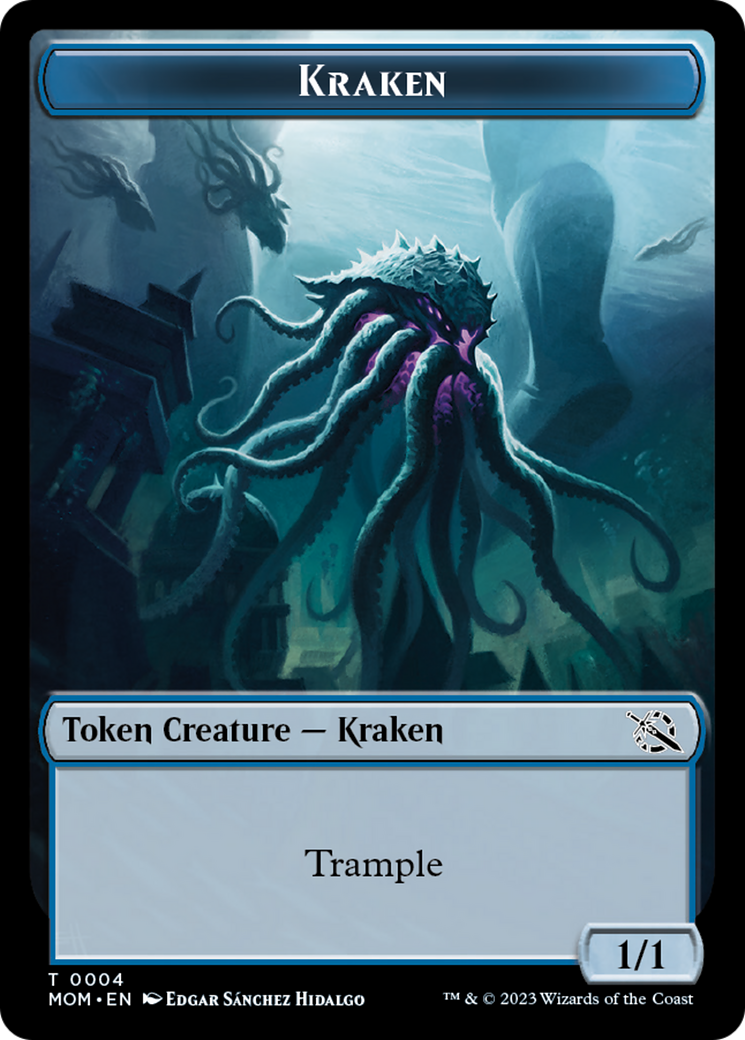 Treasure (20) // Kraken Double-Sided Token [March of the Machine Tokens] | Game Master's Emporium (The New GME)