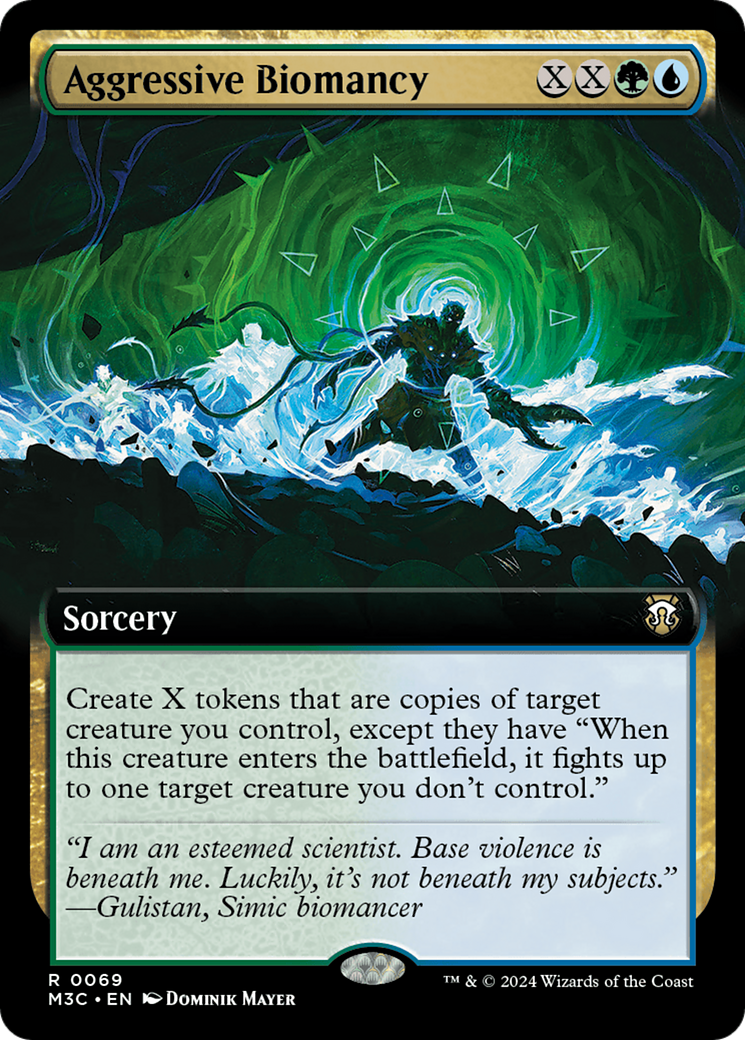 Aggressive Biomancy (Extended Art) (Ripple Foil) [Modern Horizons 3 Commander] | Game Master's Emporium (The New GME)