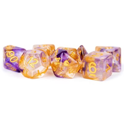 Fanroll 7pc Dice Unicorn Royal Sunset | Game Master's Emporium (The New GME)