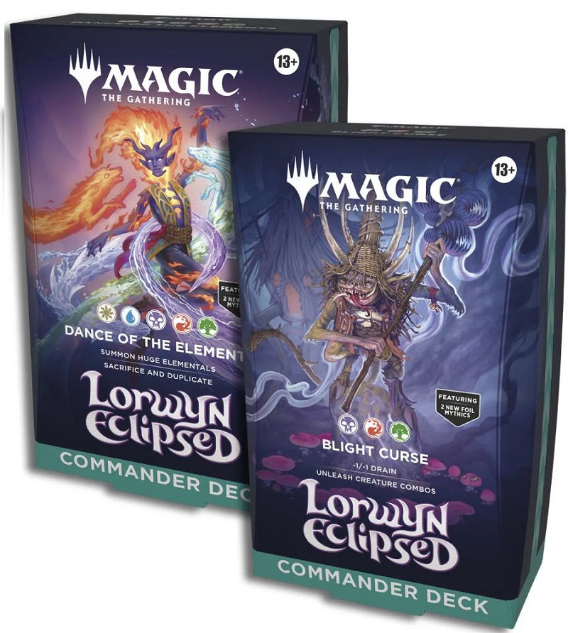 MTG Lorwyn Eclipsed  Both Commander Decks (Blight Curse & Dance of the Elements) | Game Master's Emporium (The New GME)