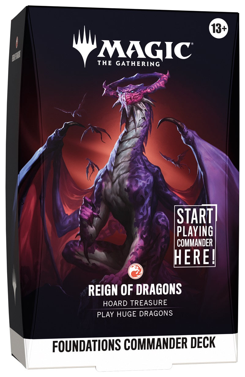MTG Foundations  Commander Deck: Reign of Dragons  Red (Limit 1 total not one of each!) | Game Master's Emporium (The New GME)