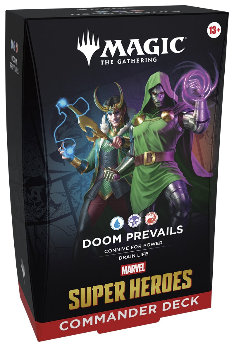 MTG Marvel Super Heroes  Commander Deck: Doom Prevails  U/B/R (Limit 1 total) | Game Master's Emporium (The New GME)