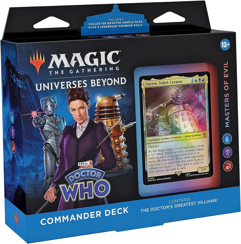 Doctor Who Commander Deck: Masters of Evil U/B/R | Game Master's Emporium (The New GME)