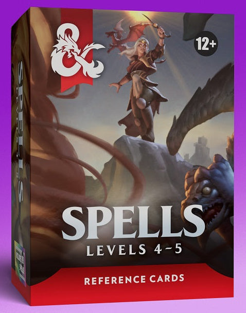 Dungeons & Dragons: Reference Cards: Spells - Levels 4-5 | Game Master's Emporium (The New GME)