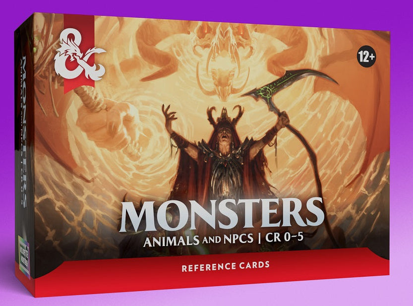 Dungeons & Dragons: Reference Cards  Monsters Animals and NPCs CR 0-5 | Game Master's Emporium (The New GME)