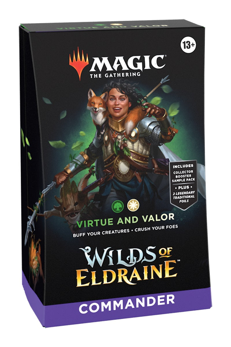 MTG Wilds of Eldraine  Commander Deck: Virtue & Valor W/G | Game Master's Emporium (The New GME)