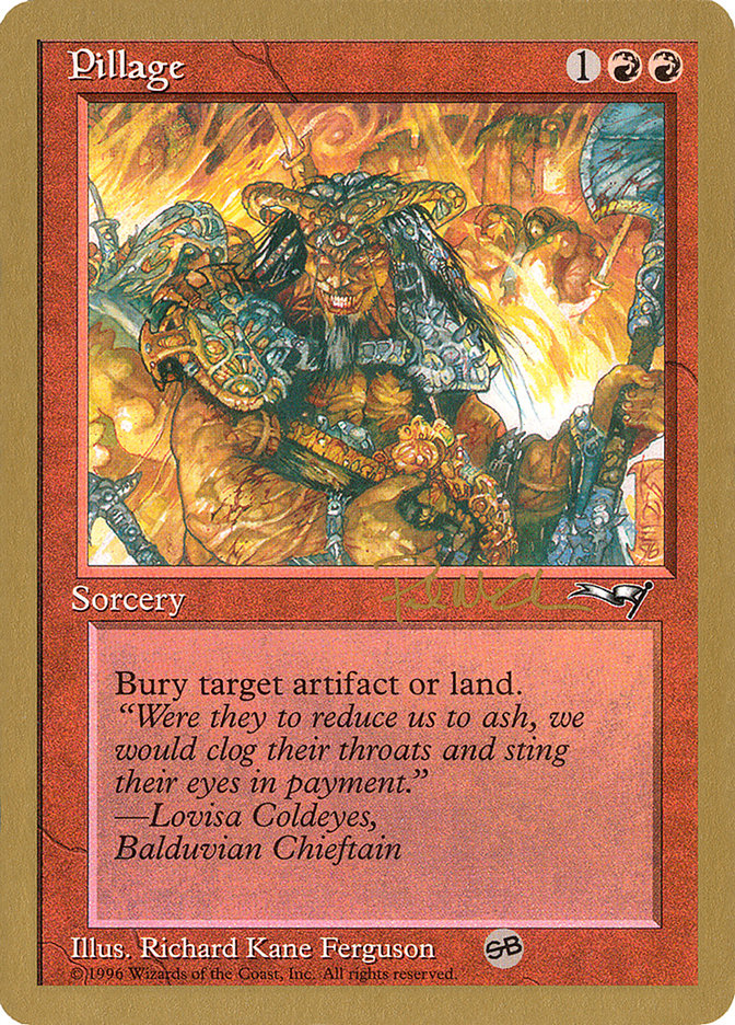 Pillage (Paul McCabe) (SB) [World Championship Decks 1997] | Game Master's Emporium (The New GME)