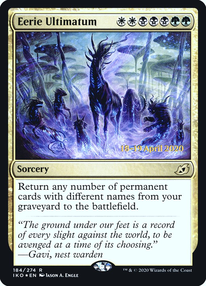 Eerie Ultimatum [Ikoria: Lair of Behemoths Prerelease Promos] | Game Master's Emporium (The New GME)