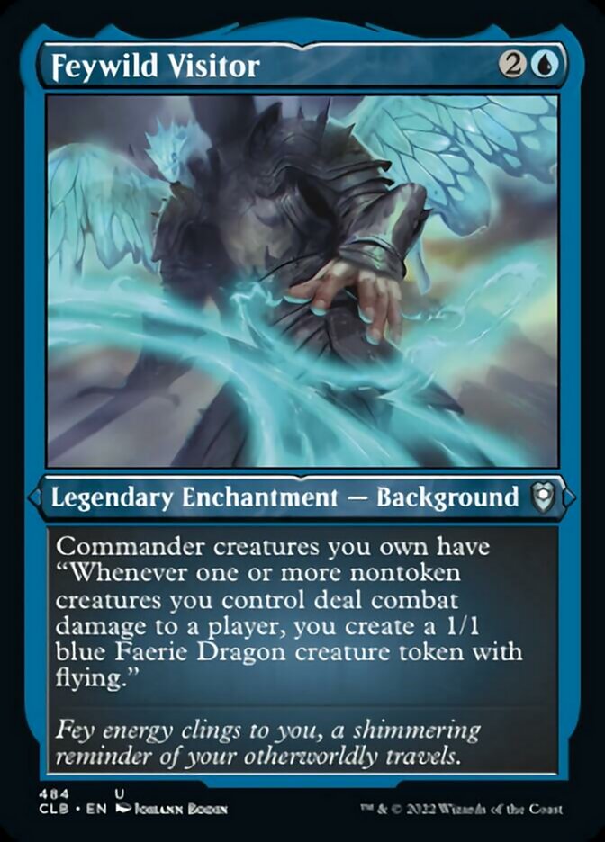 Feywild Visitor (Foil Etched) [Commander Legends: Battle for Baldur's Gate] | Game Master's Emporium (The New GME)