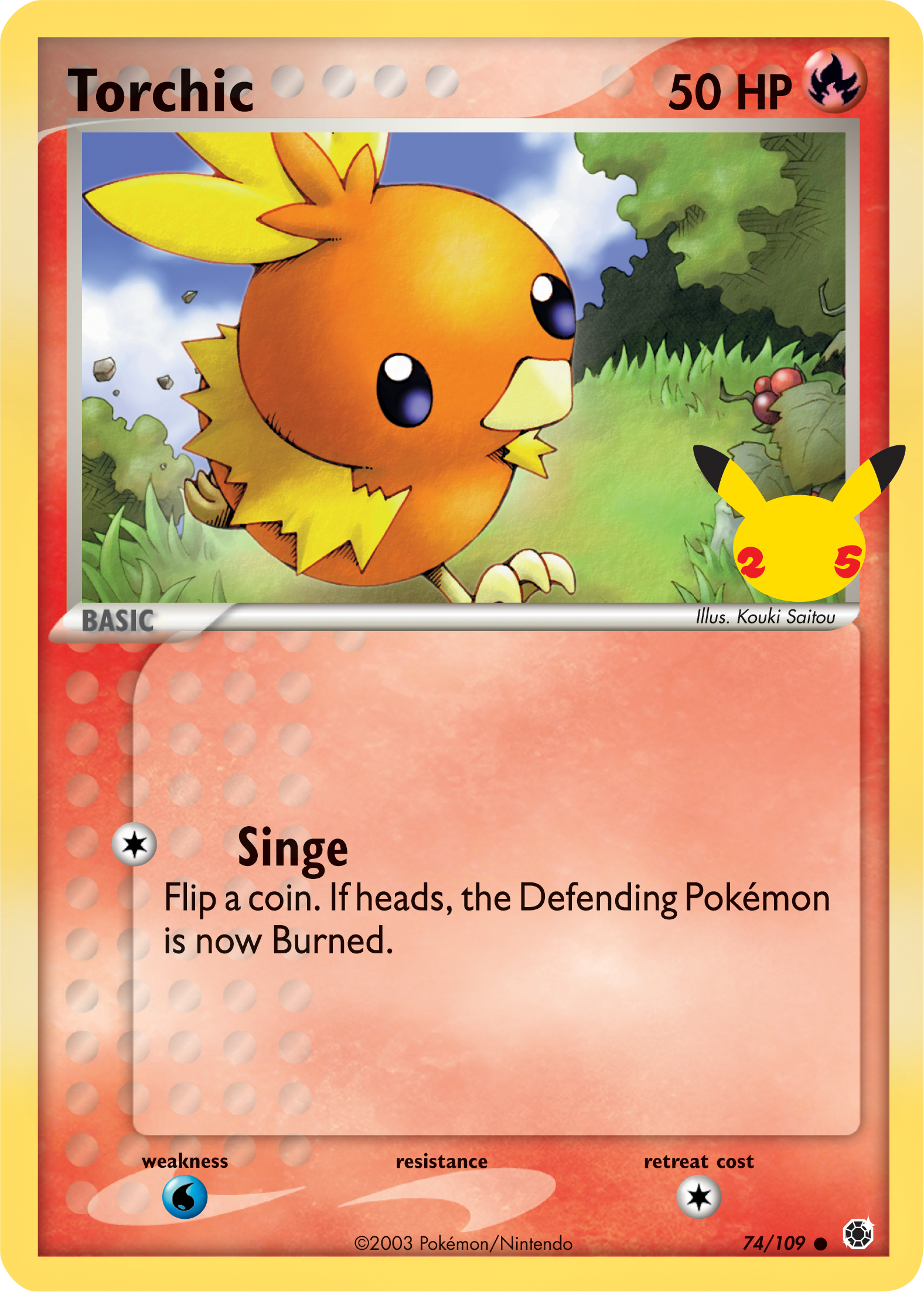 Torchic (74/109) (Jumbo Card) [First Partner Pack] | Game Master's Emporium (The New GME)