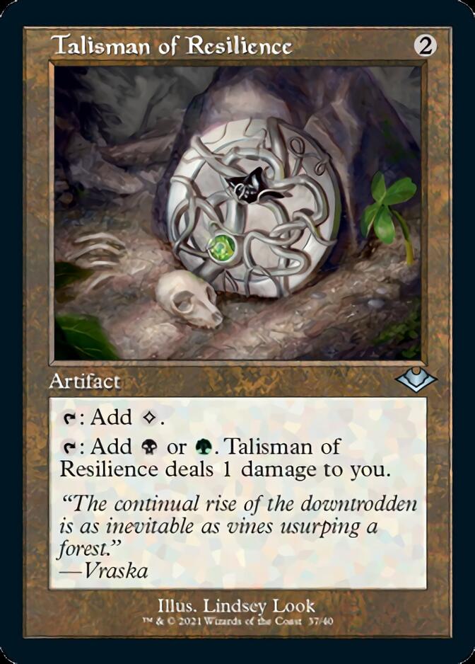 Talisman of Resilience (Retro Foil Etched) [Modern Horizons] | Game Master's Emporium (The New GME)