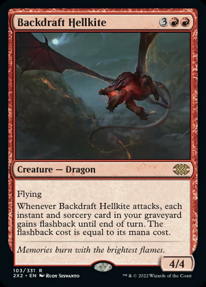 Backdraft Hellkite [Double Masters 2022] | Game Master's Emporium (The New GME)