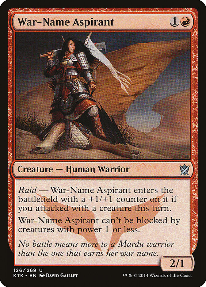 War-Name Aspirant [Khans of Tarkir] | Game Master's Emporium (The New GME)