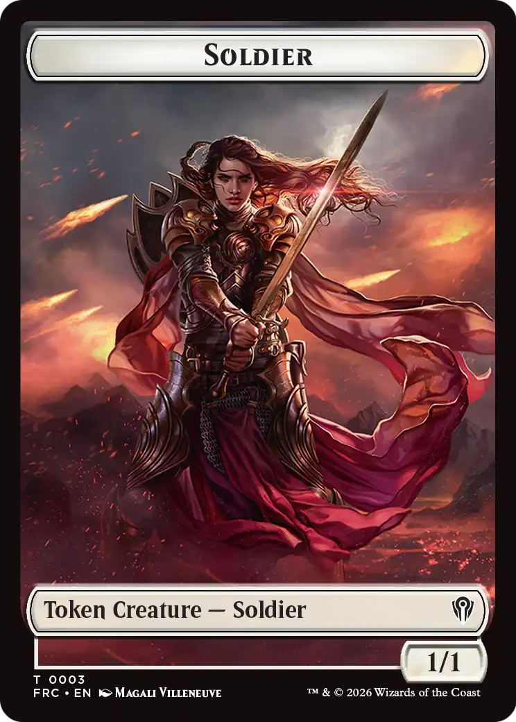 Soldier // Shark Double-Sided Token [Reality Fracture Commander Tokens] | Game Master's Emporium (The New GME)