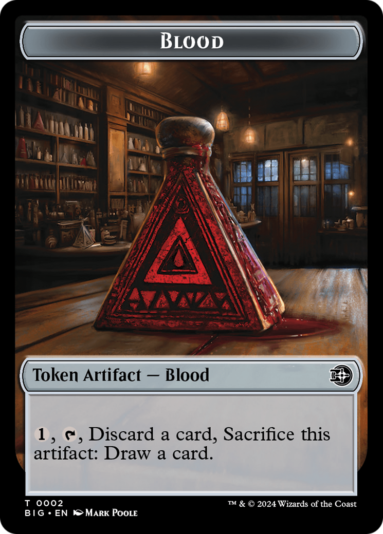 Mercenary // Blood Double-Sided Token [Outlaws of Thunder Junction Tokens] | Game Master's Emporium (The New GME)