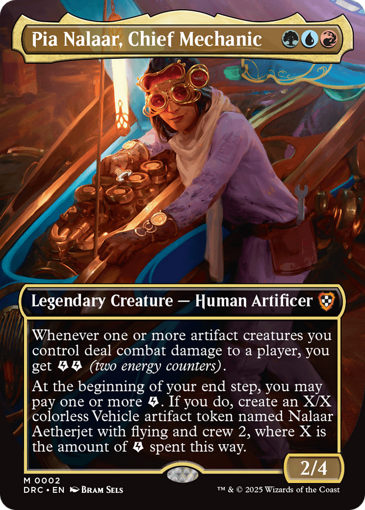 Pia Nalaar, Chief Mechanic (Borderless) [Aetherdrift Commander] | Game Master's Emporium (The New GME)