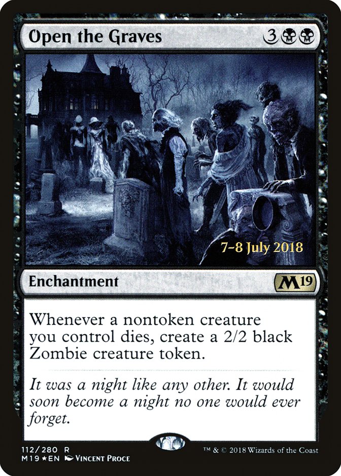 Open the Graves [Core Set 2019 Prerelease Promos] | Game Master's Emporium (The New GME)