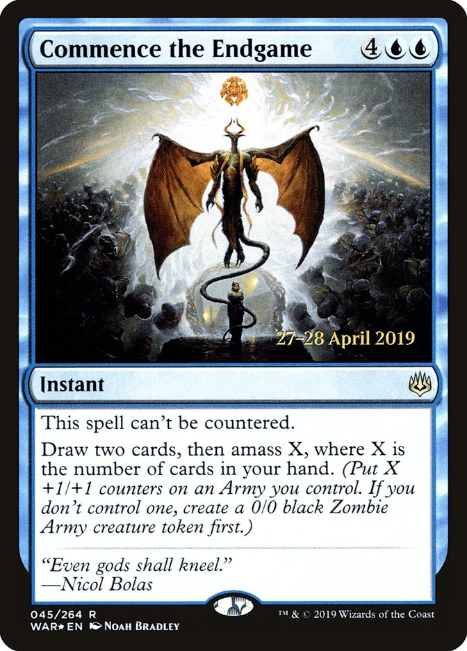 Commence the Endgame [War of the Spark Prerelease Promos] | Game Master's Emporium (The New GME)
