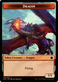 Dragon (002) // Zombie Double-Sided Token [Game Night 2019 Tokens] | Game Master's Emporium (The New GME)